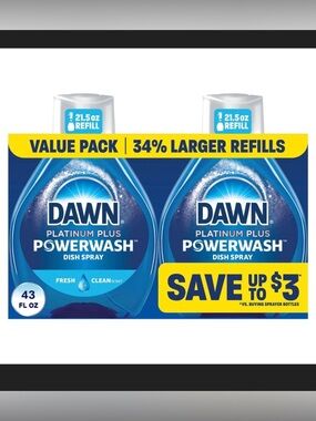Dawn Twin Pack Refill Powerwash Dish Soap